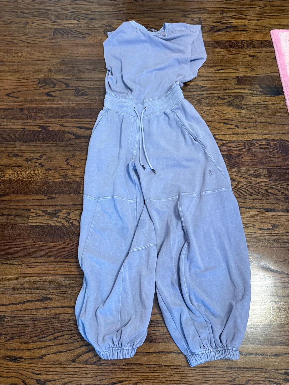 NWOT: Free People Blue Sweat Jumpsuit Size XS